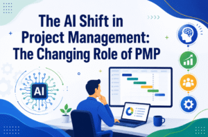 The AI Shift in Project Management: The Changing Role of PMPAt the same time, AI in Project Management is influencing how PMP professionals manage risks, resources and teams. Their responsibilities are becoming more strategic and people focused. This shift is also changing the skills and judgement Project Managers need to deliver successful outcomes. In this blog, we will explore the changing role of PMP professionals in the age of AI. Table of Contents The Changing Role of PMP Professionals in the Age of AI Conclusion The Changing Role of PMP Professionals in the Age of AI Below are the key changing roles showing the impact of Artificial Intelligence in Project Management on the responsibilities and work of PMP professionals: Manual Planning to AI-Assisted Planning Managers used to have to manually examine timelines, expenses, resources, and dependencies as part of project planning. AI can now evaluate past project data and offer helpful planning recommendations. Because of this, PMP specialists are switching from manually creating every planning element to evaluating and refining plans created by AI. Their expertise is still crucial for ensuring that suggestions align with project needs. Professionals can improve the planning abilities required to make these well-informed choices by taking PMP Courses. Data Collection to Data-Driven Decision Making Project Managers frequently deal with a lot of data. In the past, gathering information from reports, meetings, and project systems took up a large portion of their time. AI is able to swiftly process this data and identify helpful patterns. This allows PMP professionals to focus more on making informed decisions based on reliable data. Their duties now include analysing insights and determining how to apply them to the project. When weighing data against corporate priorities, human judgement is still crucial. Reactive Risk Management to Predictive Risk Management The identification of risks through evaluations, discussions, and professional experience is a common focus of traditional project risk management. Project Managers can detect potential issues much sooner thanks to AI. AI tools can analyse patterns that may indicate potential delays, cost increases and resource issues. After that, PMP specialists can evaluate these alerts and take preventative measures. They are taking on a more proactive role, paying more attention to issues before they have an impact on project completion. Routine Administration to Higher Value Work It can take a lot of time to prepare reports, update task records, and organise project information. Many of these tedious tasks can be automated by AI, which also speeds up project updates. PMP specialists can now devote less time to regular administration thanks to this modification. They can devote more of their attention to problem-solving, stakeholder communication, and team support. As a result, project management automation is transferring its contribution to tasks requiring human contact, judgement, and expertise. Manual Resource Allocation to Intelligent Resource Management Managing resources entails striking a balance between project deadlines, team skills, workloads, and availability. AI is able to evaluate these variables and recommend appropriate resource distribution. As a result, PMP specialists are shifting away from depending solely on manual evaluations. They now have to evaluate AI advice and take human aspects into account. Before making decisions, Project Managers must still comprehend team capabilities, shifting priorities, and individual workloads in order to manage resources effectively. Project Coordination to Strategic Leadership AI can handle more analytical and administrative tasks, freeing up Project Managers to concentrate on leadership. It is becoming more and more expected of PMP experts to link project activities to broader corporate objectives. Because of this, strategic leadership is crucial to their evolving function. They must manage stakeholder expectations, lead teams, and guarantee that initiatives continue to produce corporate value. Professionals can build the management and leadership skills necessary for these duties with the help of PMP Courses. Using Tools to Collaborate with AI AI is becoming more than just a tool for project management. Forecasting, planning, reporting, and decision-making are now supported. As a result, Project Managers and technology have a more cooperative relationship. PMPs need to know which tasks require human judgement and which can be assisted by AI. While Project Managers offer context, communication, and expertise, strong human-AI collaboration enables technology to handle complex data. This equilibrium may facilitate more efficient project completion. Traditional Skills to AI-Ready Capabilities While still valuable, traditional project management techniques are no longer sufficient on their own. It is becoming more and more important for PMP professionals to comprehend how AI tools facilitate project activities. They should be able to evaluate AI results, identify false information, and use project data appropriately. It is not necessary to become an expert in technology to develop AI skills for Project Managers. Instead, experts must possess sufficient knowledge to securely employ AI while retaining authority over crucial project choices. Task Supervision to People-Focused Leadership Managing people becomes an even bigger part of the PMP professional's job as AI takes over more repetitive tasks. Technology can assess project performance, but it cannot take the place of motivation, trust, or deep dialogue. PMP specialists are required to assist teams in adjusting to new technologies and to handle concerns regarding these changes. Employee understanding of how AI enhances their work can be facilitated by effective communication and team leadership. As a result, the human aspect of project management becomes more and more important. Conclusion AI is shifting PMP professionals from routine coordination towards strategic thinking, informed decisions and stronger leadership. Understanding AI in Project Management can help professionals use technology without losing the value of human judgement. PMP Courses can strengthen the skills required to adapt to these changing responsibilities. Professionals seeking relevant capabilities can learn with the top training provider, The Knowledge Academy, through PMP Courses that support the evolving demands of modern project management.